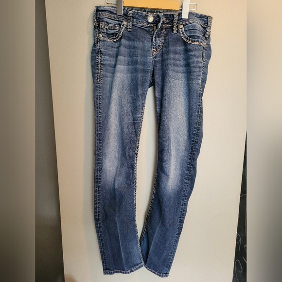 Silver Jean's Women Berkley Size 27x32 - Picture 2 of 4